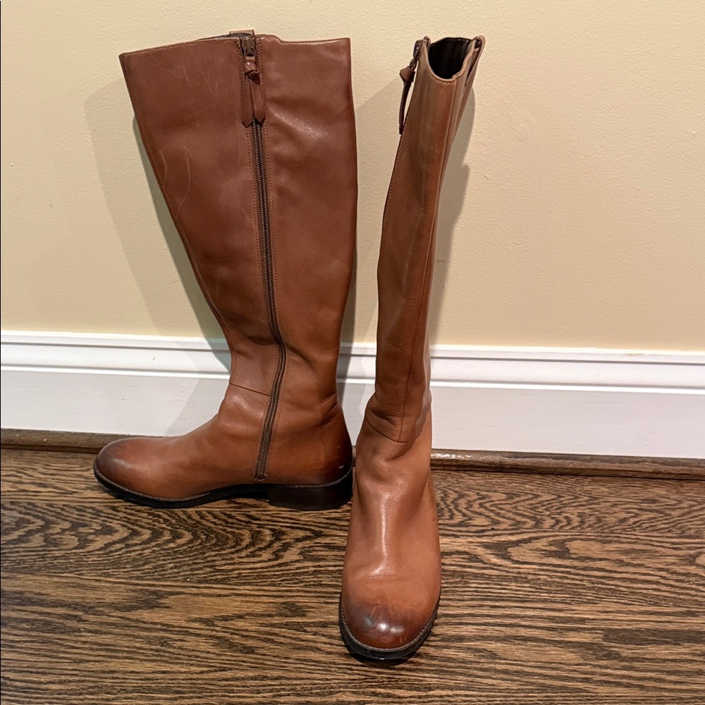 Cole Haan Tan Knee Boots